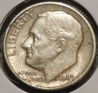 Silver Dime - Roosevelt - 1949-S [Set break]