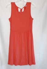 NWT Old Navy Coral Sun Dress Lightweight Flowy Medium 