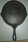GRISWOLD ERIE #5 CAST IRON SKILLET LARGE SLANT LOGO 724A Heat Ring
