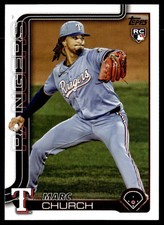 2025 Topps Update Baseball #US227 Marc Church Texas Rangers Rookie