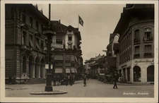 RPPC Interlaken Postplatz vintage postcard t461