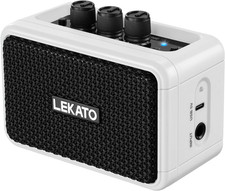 Mini Guitar Amplifier AG-04, Dual Speakers 5W, Rechargeable Electric Guitar Amp