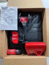 Milwaukee M12 Heated Black Jacket - Size XL - Battery  Charger - NEW WITH TAGS