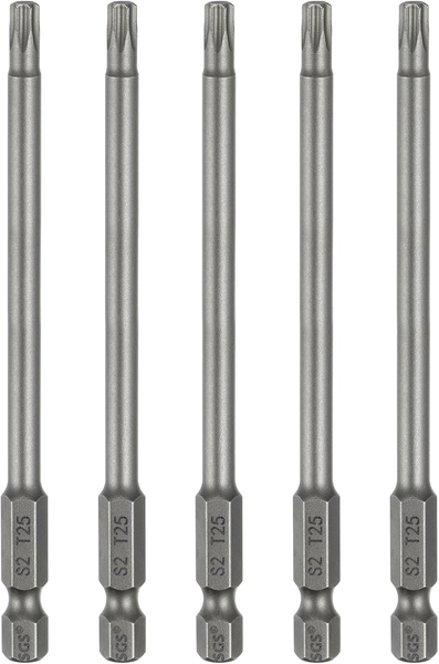 5 StüCk T25 Torx Bit Set Schraubendreher Bitsatz 1/4 Zoll Sechskantschaft 100Mm-image