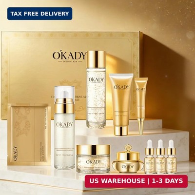 10-Piece Complete Skin Care Set for Women-Hydrating Facial Kit with Cleanser, To