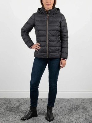 Vintage Tommy Hilfiger Primaloft Puffer Hooded Jacket Black Damen Size S Vietnam