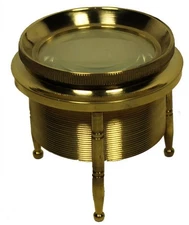 Vintage Van Cort Instruments Tapletop Map Magnifying Glass Northampton MA USA