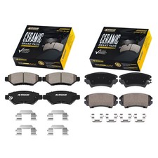 Front&Rear Ceramic Brake Pads fits 2010 2011 2012 2013 2014 2015 Chevy Camaro V6