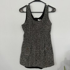 Charlotte Russe Tweed Sleeveless Mini Dress Women's Size Medium Fit & Flare