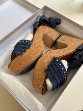 Jimmy Choo Wedge Sandals Size 36 EU Women's Platform Heels w/ Box  Dust Bag