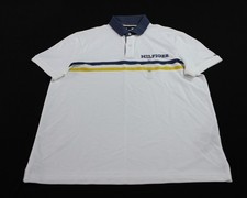 Tommy Hilfiger Men's Regular Fit Logo Wicking Polo EH6 Optic White Size XL NWT