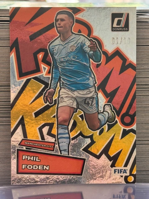 2023-24 Panini Donruss Fifa - GOLD Kaboom 1/10 PHIL FODEN #15