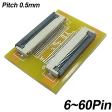0.5mm Pitch FPC/FFC Soft Flexible Cable Extension Socket 6/8/10/12/14/20/24P-60P