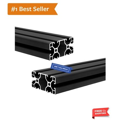 2Pack 4080 T Slot Aluminum Extrusion 400mm Black Extruded Aluminum Profile 40...