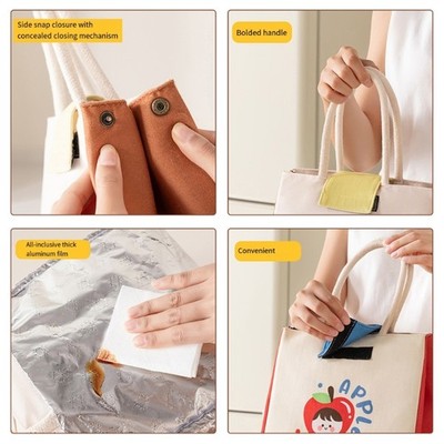 Adorable Insulated Lunch Pouch Heat Resistant Handheld Bag