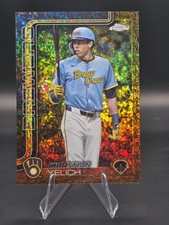 2025 Topps Gilded Chrome Christian Yelich #138 Gold Mini Diamond/50
