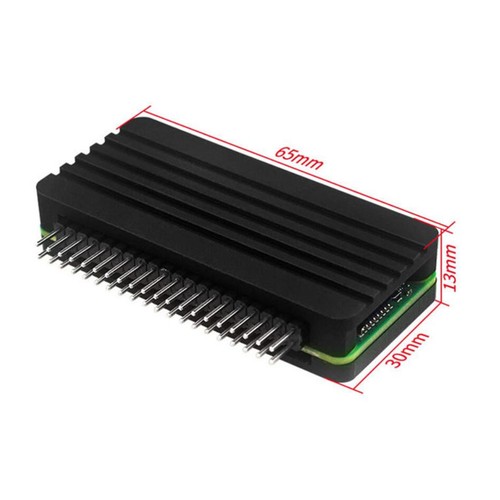 Alloy Heatsink Cover Enclosure w/ GPIO 40-Pin Needle for Raspberry Pi Zero 2 W - Afbeelding 8 van 13