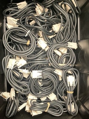 LOT OF 80x DVI Cables 6ft DVI-D Dual Link Monitor Cables: C2G, STARTECH & MORE
