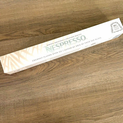 Nespresso Barista Creations Coconut Flavor Over Ice Coffee Pods/Capsules Vanilla