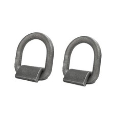 2Pcs 1/2" Heavy Duty Weld On Forged D-Ring with Welding Clip for Trailer Truck