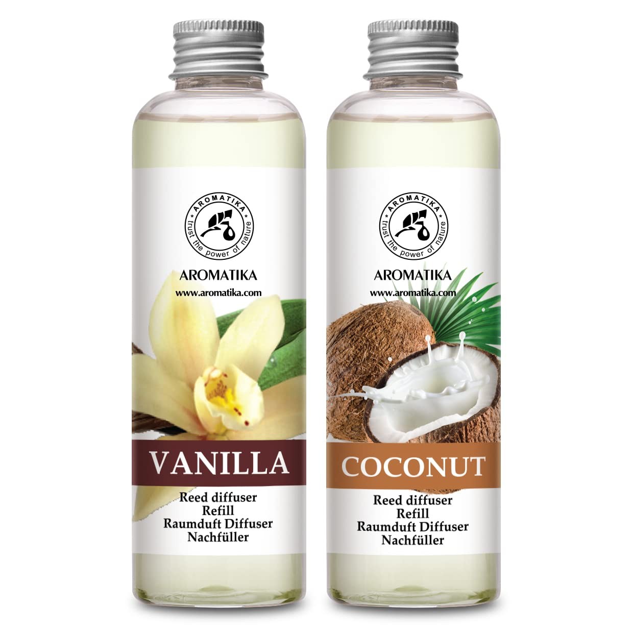 Ricariche Profumo Ambiente 2x200ml Vaniglia e Cocco Durature