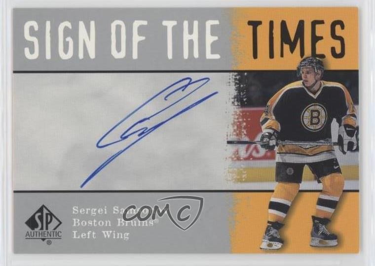 2000-01 SP Authentic Sign of the Times Sergei Samsonov #SA Auto k1r