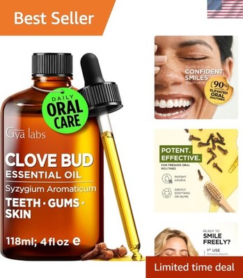 Aromatic 100% Pure Clove Oil - 4 Fl Oz for Hair, Skin & Relaxation Benefits