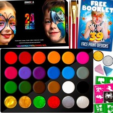 Face Painting Kit for Kids - Non-Toxic and Hypoallergenic Face Paint Kit with...