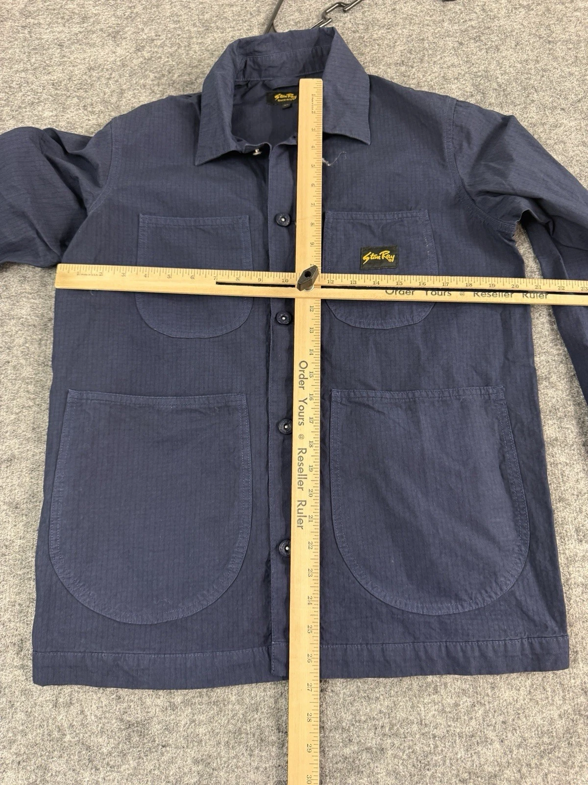 Stan Ray Coverall Jacket Mens XS Small Barn Work Coat Button Up Shirt Twill N87 image 7