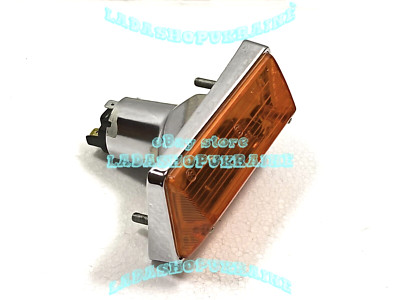 1x LEFT ORIGINAL METAL CHROME LUZ DE DIRECCIÓN LADA 2101 2102 Front Turn Signal