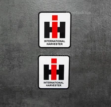 2pc IH INTERNATIONAL HARVESTER Block stickers decal Tractor Truck Farm Pick Size