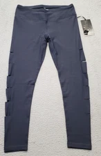 90 Degree By Reflex Activewear Leggings Womens Large Navy Cut Outs Yoga Stretch