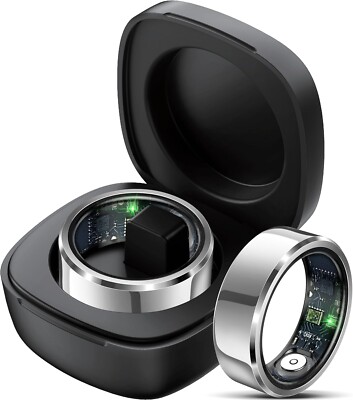 Smart Ring for Men Blood Pressure Monitor Fitness Ring with Heart Rate Size 10