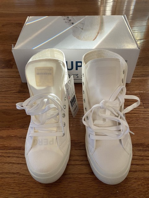 Superga 2795 Sage Leather High Top SNEAKERS Men's Women's 9.5 for sale online | eBay