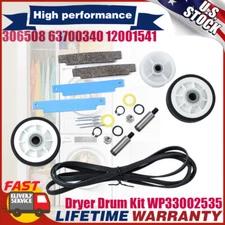 Dryer Maintenance Kit for Maytag WP33002535 63700340 12001541 306508 Belt Roller
