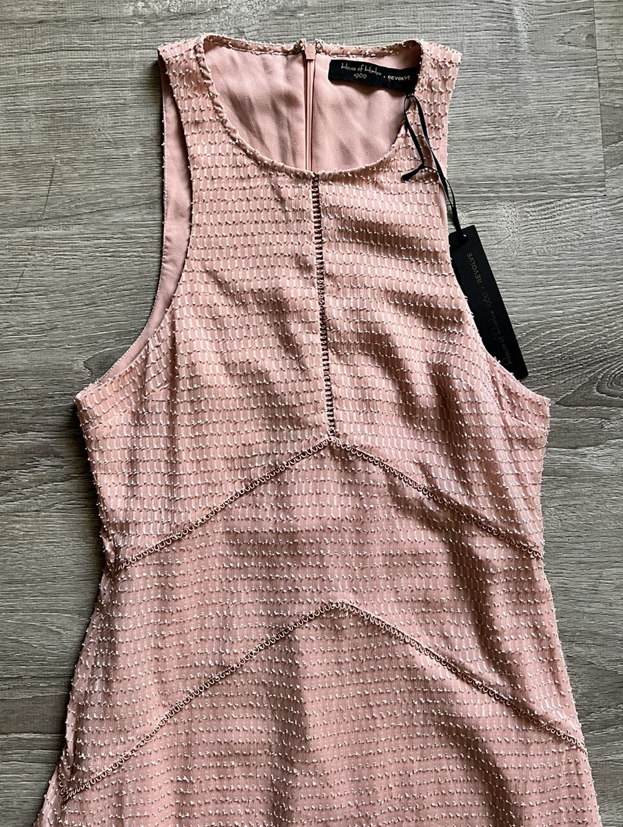 house of harlow pink dress HOUSE OF HARLOW 1960 Pink Tierd Ruffle Floral Boho Mini Spring or Summer Dress S