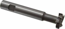 Made in USA 1-1/4" Diam, 3/8" Wide, Cobalt T-Slot Cutter 19/32" Neck Diam, 1-...