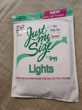 Leggs Just My Size Lights Pantyhose Sheer Toe off- black Size 2X