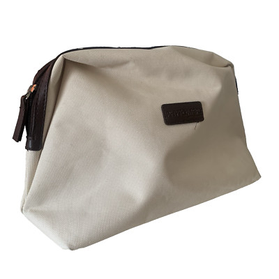 Phytomer Kulturbeutel Kosmetiktasche groß Kosmetiktasche beige Reißverschluss sehr guter Zustand