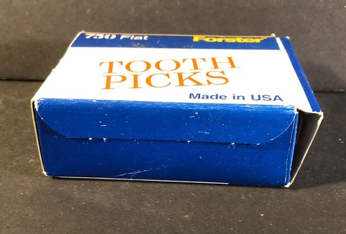 Vintage Forster Tooth Pick Box FREE SHIP! 750 Count (Most or ALL) Wilton, Maine - Picture 6 of 9