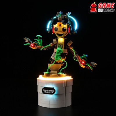 LED Light Kit for Dancing Groot - Compatible with LEGO  76297