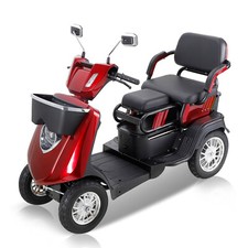 1000W 4-Wheel Heavy Duty Adjustable 2-Seat Electric Power Mobility Scooters