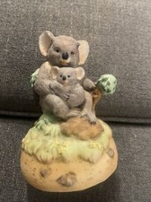 Vintage Koala & Joey Figurine San Francisco Co. Music Box 
