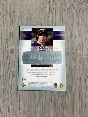 2003 MLB Upper Deck SP Authentic | Todd Helton | #89 | Colorado 