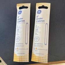 Lot Of 2 - GE 6 in Under Cabinet Fluorescent Bulb F4 T5 Warm White 155 Lumens 4W