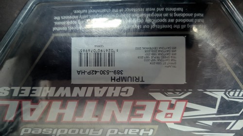 RENTHAL REAR SPROCKET - 389.530.42P.HA - 42T - TRIUMPH DAYTONA/SPEED.T/SPRINT - Picture 2 of 2