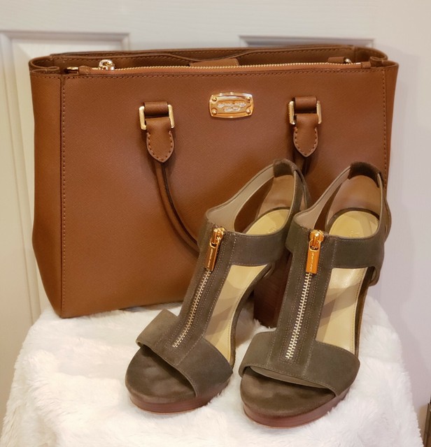 michael kors slippers womens olive