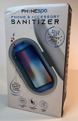 BRAND NEW PhoneSpa Phone & Accessory UV-C Aroma Diffuser DAMAGED BOX