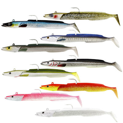 Westin 122g 22cm Sandy Andy Jig - 1 Jigkopf + 2 Gummifische, Sandaal Gummiköder