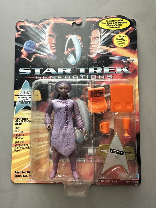 Star Trek Generations Guinan Action Figure Playmates 6927 NEW 1994